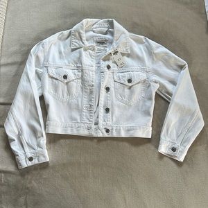 Abercrombie White jean jacket